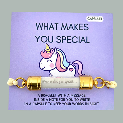 WHAT MAKES YOU SPECIAL