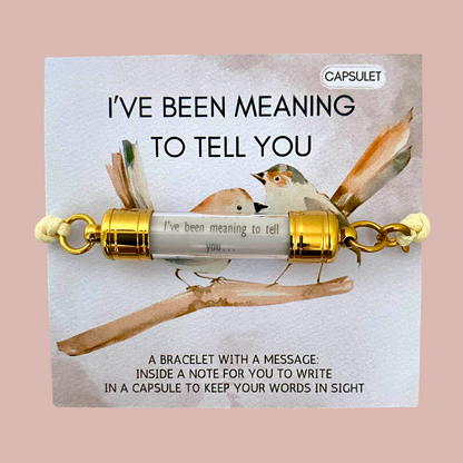 I’VE BEEN MEANING TO TELL YOU